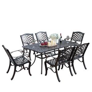 Traditional Outdoor Dining Set, Cast Aluminum Patio Dining Sets Canada