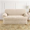 Sure Fit Jacquard Damask Loveseat Cover - 73-in x 37-in - Oyster