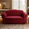 Sure Fit Royal Diamond Loveseat Cover - 73-in x 37-in - Wine