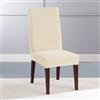 Sure Fit Stretch Plush Dining Chair Cover - 18.5-in x 42-in - Cream
