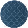 Surya Central Park Solid Area Rug - 7-ft 9-in - Round - Navy