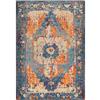 Surya Chelsea Updated Traditional Area Rug - 5-ft 3-in x 7-ft 3-in - Rectangular - Orange/Blue