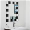 Decor Wonderland Prince Modern Bathroom Mirror - 31.5-in x 23.6-in - Black