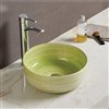 American Imaginations Vessel Bathroom Sink without Overflow - 14.09-in x 14.09-in - Green
