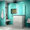 DreamLine Unidoor Plus Shower Enclosure - Hinged and Frameless Design - 59-in - Satin Black