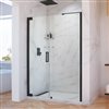 DreamLine Elegance-LS Shower Door - Frameless Design - 58.5-60.5-in - Satin Black