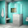 DreamLine Unidoor Plus Shower Enclosure - Frameless Design - 47-in - Chrome