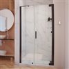 DreamLine Elegance-LS Shower Door - Frameless Design - 48.25-50.25-in - Oil Rubbed Bronze