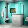 DreamLine Unidoor Plus Shower Enclosure - Frameless Design - 53-in - Oil Rubbed Bronze
