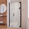 DreamLine Elegance-LS Shower Door - Frameless Design - 35.25-37.25-in - Oil Rubbed Bronze