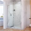 DreamLine Elegance-LS Shower Door - Frameless Design - 47.25-49.25-in - Chrome