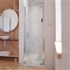 DreamLine Elegance-LS Shower Door - Frameless Design - 35.75-37.75-in - Brushed Nickel