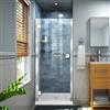 DreamLine Lumen Shower Door - Semi-frameless Design - 40-41-in - Chrome