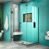 DreamLine Unidoor Plus Shower Enclosure - 42.5-in x 72-in - Satin Black