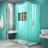 DreamLine Unidoor Plus Shower Enclosure - Pivot/Hinged Door - 60-in x 72-in - Chrome