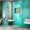 DreamLine Unidoor Plus Shower Enclosure - Pivot/Hinged Door - 31.5-in x 72-in - Brushed Nickel