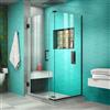 DreamLine Unidoor Plus Shower Enclosure - Pivot/Hinged Door - 34-in x 72-in - Oil Rubbed Bronze
