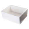 ALFI brand Apron Front/Farmhouse Kitchen Sink - Single Bowl - 26-in x 20-in - Off-White