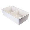 ALFI brand Apron Front/Farmhouse Kitchen Sink - Single Bowl - 33.13-in x 18.13-in - Off-White