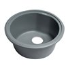 ALFI brand Drop-in Kitchen Sink - Single Bowl - 17-in x 17-in - Grey
