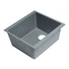 ALFI brand Undermount Kitchen Sink - Single Bowl - 16.13-in x 17-in - Grey
