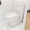 EAGO Oval Elongated Toilet - WaterSense Dual Flush - Standard Height - 14.5-in - White