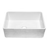 ALFI brand Apron Front/Farmhouse Kitchen Sink - Single Bowl - 29.75-in x 20.88-in - Light Grey