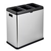Step N' Sort 60L Open Top 3-Compartment Trash and Recycling Bin