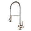 Kraus Britt Pull-Down Kitchen Faucet - Single Handle - Stainless Steel