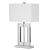 Dainolite Crystal Table Lamp - 1-Light - 25.5-in - White
