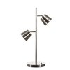 Dainolite Modern Table Lamp - 2-LED Light - 20.5-in - Satin Chrome