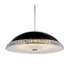 CWI Lighting Dome 8 Light Down Chandelier - Black finish - 24-in
