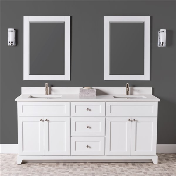 St Lawrence Cabinets London Vanity, 72 Bathroom Vanity Double Sink Canada