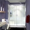 DreamLine Visions Shower Door and Backwalls - 60-in - Chrome