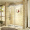 DreamLine Charisma Shower Door/Acrylic Base - 60-in - Chrome
