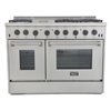 KUCHT 48-in 6.7 cu. ft. Dual Fuel Range for Propane Gas with Tuxedo Black Knobs