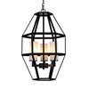 CWI Lighting Cell 3 Light Candle Pendant with Black finish