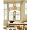 CWI Lighting Gloria 4 Light Drum Shade Chandelier with French Gold finish