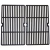 Music Metal City Cooking Grid for Centro and Cuisinart Gas Grills - 21.63-in - Porcelain-Coated Cast Iron - 2-Piece Set