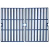 Music Metal City Cooking Grid for Master Chef Gas Grills - 25.25-in - Porcelain-Coated Cast Iron - 2-Piece Set