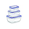 Superio Rectangle Food Plastic Container - Set of 3