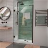 DreamLine Unidoor-LS Shower Door - 41-in - Satin Black