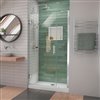 DreamLine Unidoor-LS Shower Door - 36-in x 72-in - Brushed Nickel