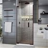 DreamLine Elegance Plus Shower Door - 34-in x 72-in - Oil Rubbed Bronze