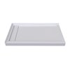 Valley Linear Drain Shower Base - White - 60-in x 30-in