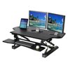 Seville Classics AIRLIFT 47-in Sit-Stand Workstation - Black