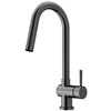 VIGO Gramercy Pull-Down Single Hole Kitchen Faucet - Graphite Black