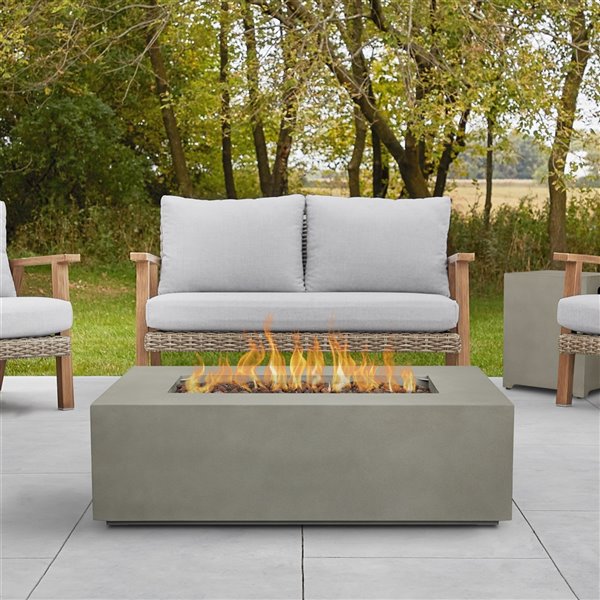 Real Flame Aegean Small Rectangle Lp, How To Convert Propane Natural Gas Fire Pit