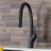Kraus Arqo M Matte Black 1-handle Deck Mount Pull-down Kitchen Faucet