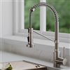 Kraus Bolden 18-Inch Faucet and Soap Dispenser in Stainless Steel